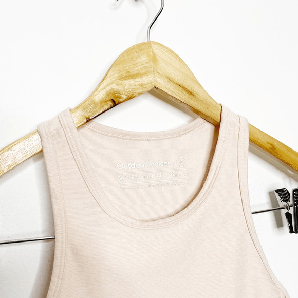 OUTDOOR VOICES Athena Crop Top Rose Quartz Terracotta LE WOMENS SMALL S - Picture 4 of 5